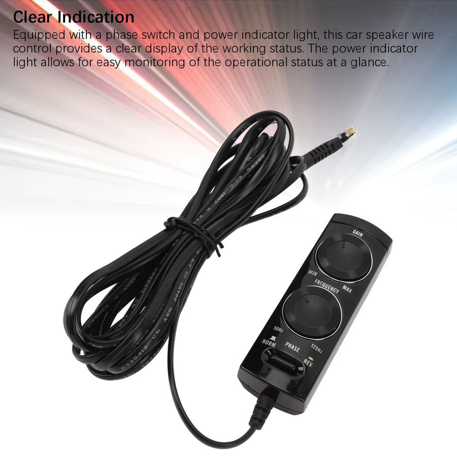 Drahtsteuerung für TS WX110A TS WX120A Autoradio Ultradünner Line Controller Subwoofer Lautsprechersteuerkabel in Schwarz - Bild 5