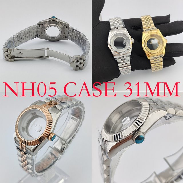 OUMASHI Uhrengehäuse Edelstahl, Silber, 31 mm, Damen - Bild 1