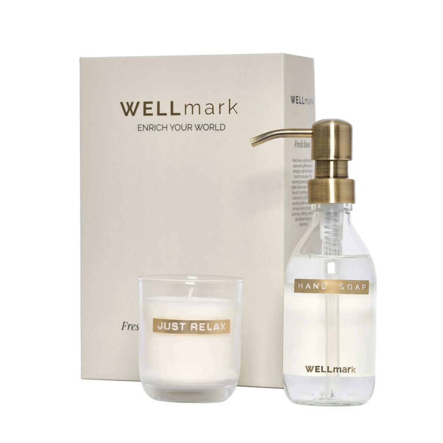 Wellmark Discovery Geschenkset Frische Leinen in Weiß für Unisex - Bild 1