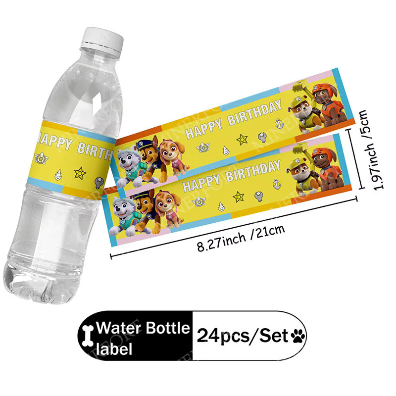 Paw Patrol Wasserflaschen-Etikettenaufkleber, Dekoration, DIY-Puzzle - Bild 4