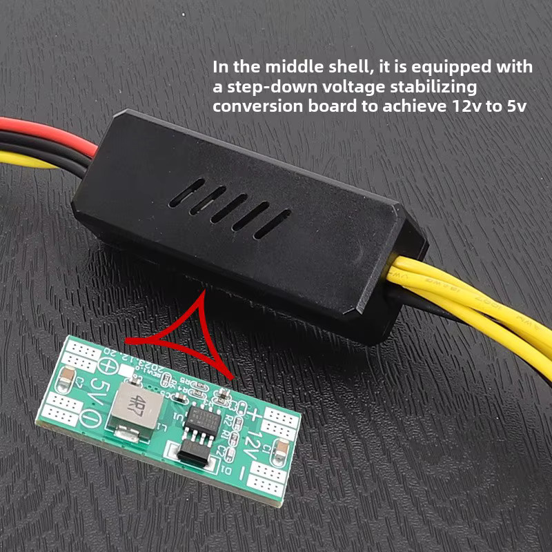 RGEEK ATX EPS 8Pin zu SATA Netzteilkabel mit Spannungsreglerchip, Schwarz - Bild 2