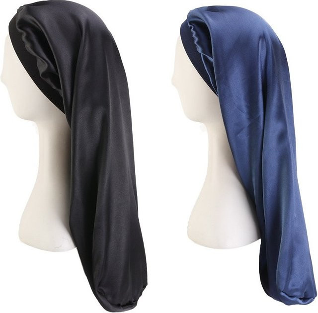 Satin-Mütze mit breitem Rand, Unisex, 60 x 26 cm - Bild 1