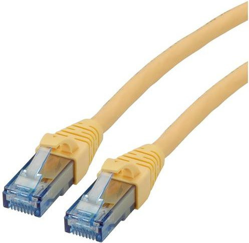 Roline RJ45 Patchkabel CAT 6a U/UTP Ethernet LAN Gelb 0,30 m - Bild 1