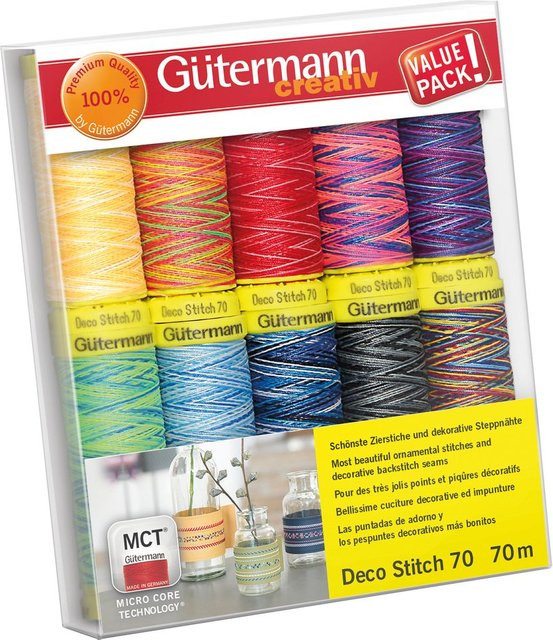 Gütermann Nähfaden Deco-Stitch 70 Multicolor - Bild 1