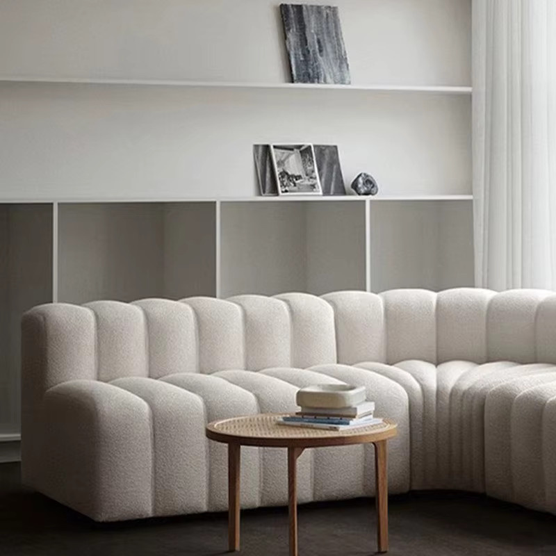 DUTRIEUX Designer Lounge-Suite minimalistisches Polstersofa mit passenden Sitzpuff für Wohnzimmer, Schlafzimmer oder Outdoor-Bereich - Bild 4