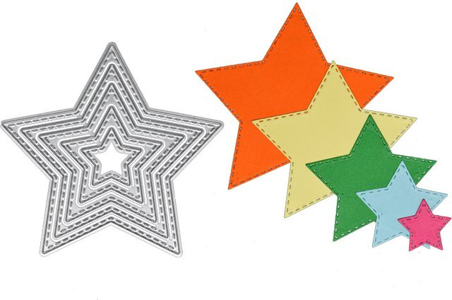Metall Stern Stanzform für DIY Bastelarbeiten, Karten, Sammelalben und Scrapbooking - Bild 1