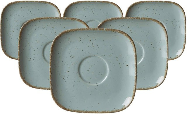 Ritzenhoff & Breker Kaffeeuntertassen Casa Blau Keramik 6er Set Durchmesser: 13,5 cm - Bild 1