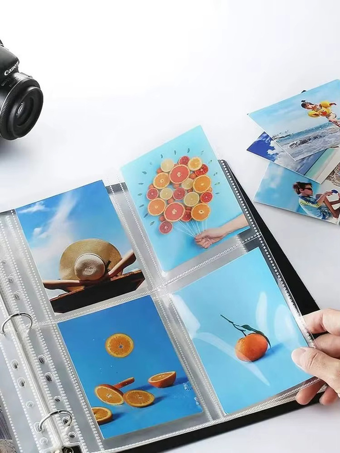 Transparentes A4 Fotokartenbinder DIY Fotoalbum aus PP mit Nachfüllseiten für Kpop Fotokarten - Bild 4