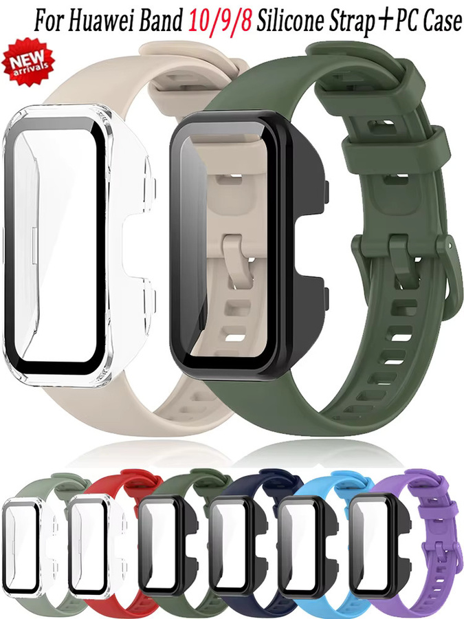 Huawei Smartwatch Armband, Silikon, Schwarz, Huawei Band 10/9/8 - Bild 5