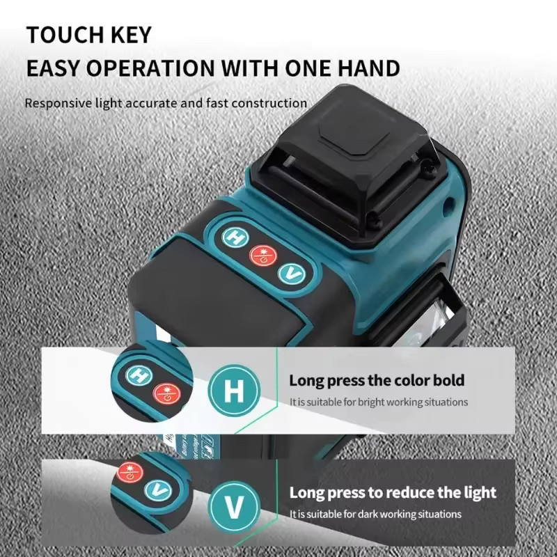 Makita Kreuzlinien-Laser mit 16 Linien in Grün für horizontale und vertikale Messungen - Bild 2