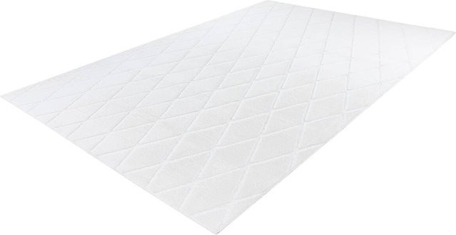 360Living Teppich Vivica Weiß mit grafischem Muster im Retro-Design, Breite: 160 cm, Länge: 230 cm - Bild 1