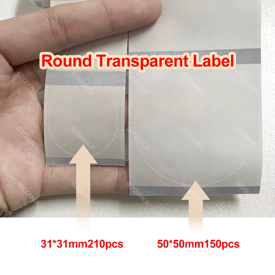 Niimbot B21 Transparente Etikettenpapierrolle, wasserfeste selbstklebende Namensaufkleber für Niimbot B1 B3S Etikettendrucker, 30–50 mm - Bild 2