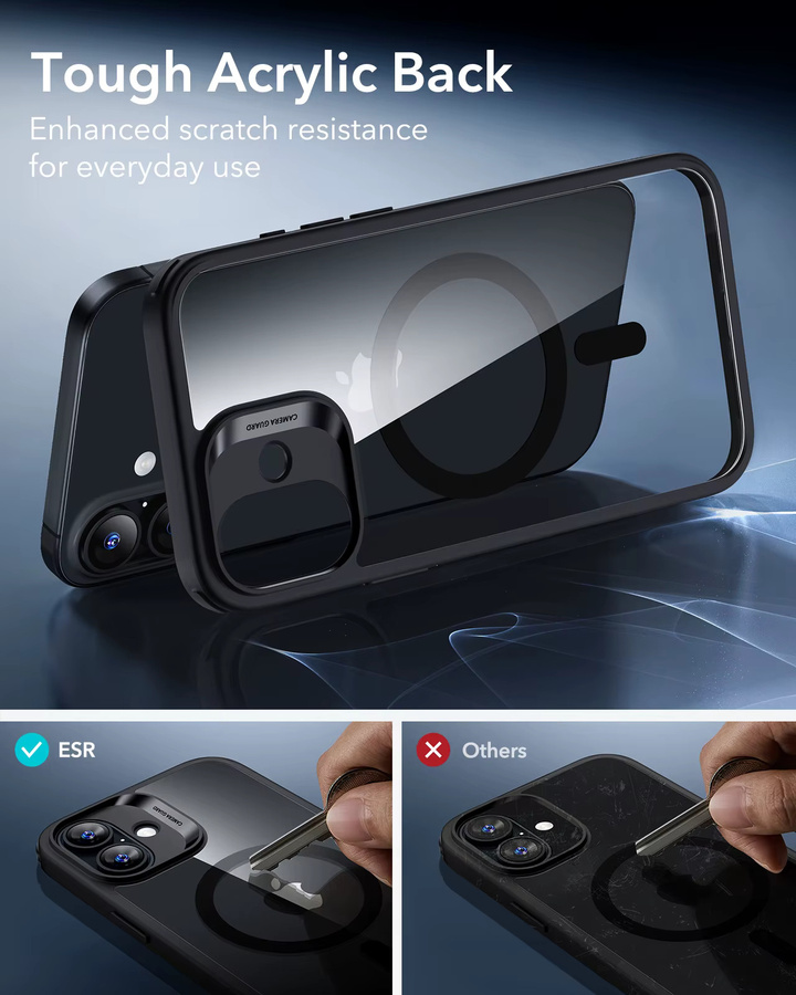 ESR Magnetische Handyhülle mit Kamerasteuerung für iPhone 17, 17 Pro und 17 Pro Max in Schwarz oder Weiß mit militärischem Schutzgrad - Bild 6
