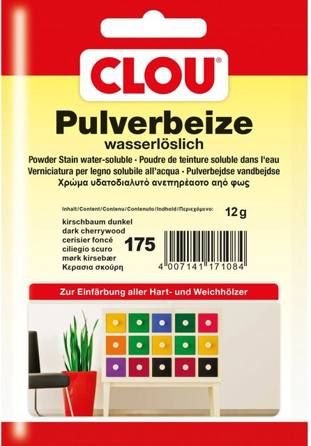Clou Pulverbeize Kirschbaum Dunkel 7,5 g - Bild 1