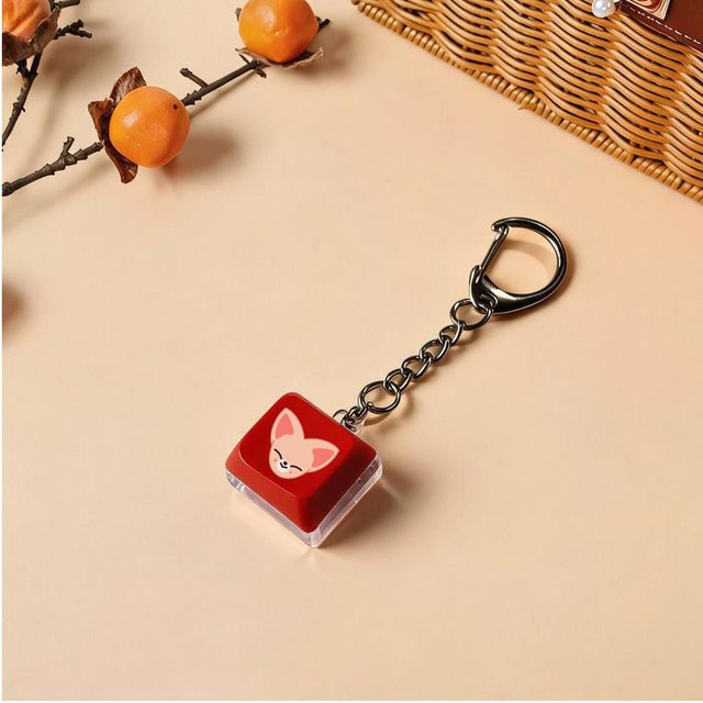 Stray Kids Tastenkappe Schlüsselanhänger Set, Kpop Anhänger, Unisex, Brown - Bild 1