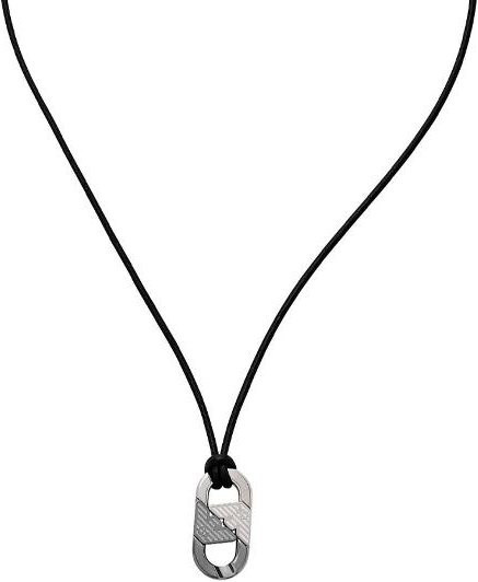 Emporio Armani Halskette, Edelstahl, Schwarz, Herren - Bild 1