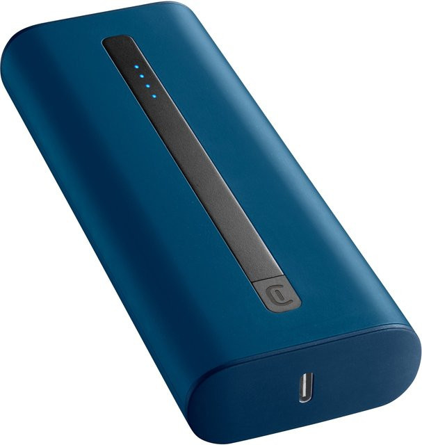 CellularLine Powerbank THUNDER 20000 mAh Blau mit USB-A und USB-C Anschlüssen - Bild 1