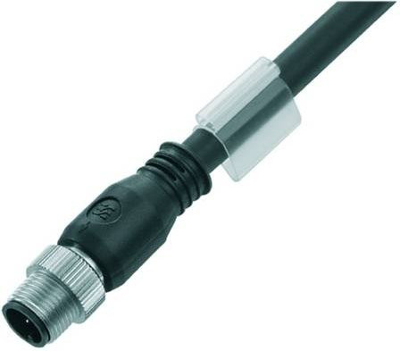 Weidmüller Sensor-Aktor-Steckverbinder M12 Stecker gerade Schwarz 8-polig 5,00 m Länge - Bild 1