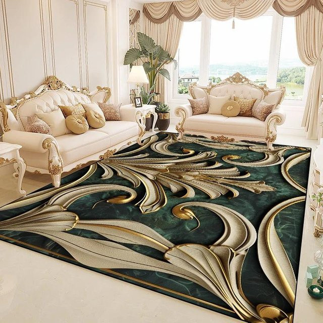 Karpetti Blumenteppich in Multicolour, moderner floraler Design-Teppich für Wohnzimmer und Schlafzimmer, rutschfest und waschbar, B x T: 160 x 230 cm - Bild 1