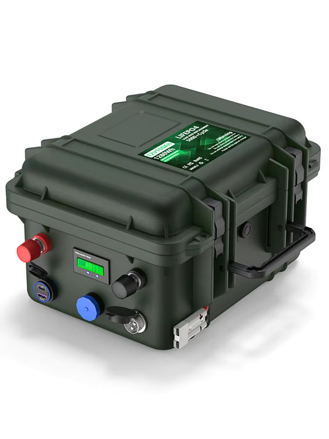 KEZIMO LiFePO4 Batterie 12V 140Ah 1792Wh mit Bluetooth BMS und USB-C QC Ladung IP56 Schutz - Bild 4