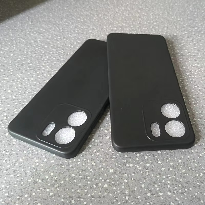 Schutzhülle für OPPO A5X 4G und A5X 5G CPH2733, mattes Silikon in Schwarz - Bild 2