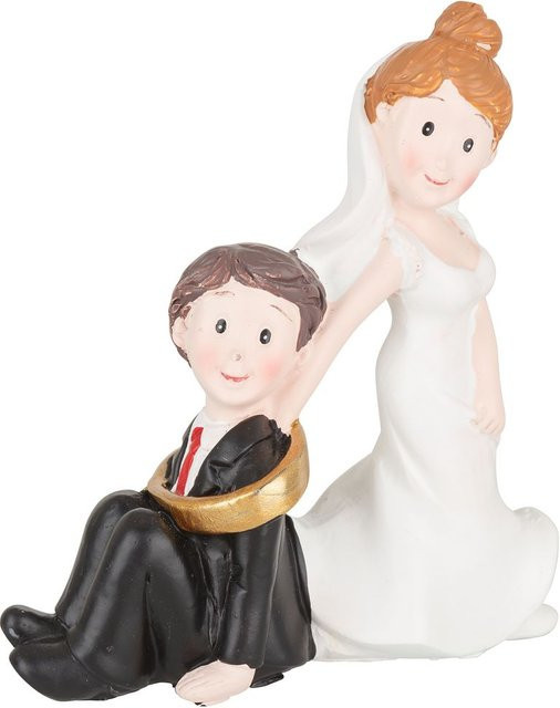 HobbyFun Hochzeitspaar mit Ring aus Polyresin für Tabletop in Multicolor - Bild 1