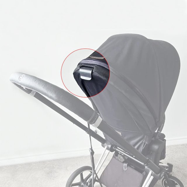 Cybex Ersatz-Rückenlehnen-Verstellgriff für Buggy Priam 2/3/4, Mios 2/3 und Balios S Lux in Schwarz oder Weiß - Bild 1