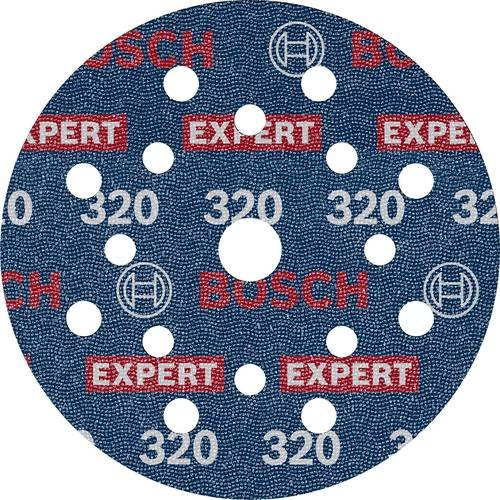 Bosch Expert O780 Folienschleifscheibe für Exzenterschleifer, Durchmesser: 125 mm, Körnung: 320, Farbe: Blau, 6 Stück - Bild 1