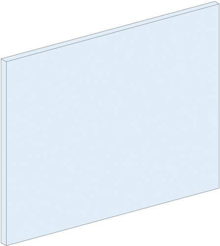 Schneider Electric PrismaSeT-P Abdeckplatte für modulare Reiheneinbaugeräte, Farbe: weiß und transparent, Länge: 1000 mm, Höhe: 46 mm - Bild 1