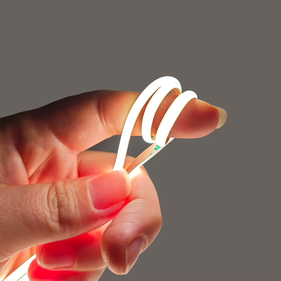 FUNZENXIN COB LED-Lichtband, superdünn mit 480 LEDs/m, dimmbar, CCT (Warmweiß, Naturweiß, Kaltweiß), RA90, 4mm Breite - Bild 3