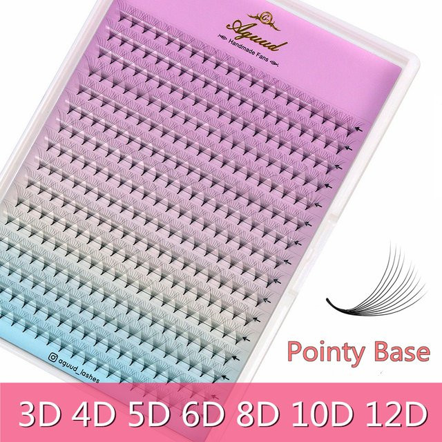 AGUUD 320 Vorgefertigte Volumen-Wimpernverlängerungen 3D-40D, Black, Unisex - Bild 1
