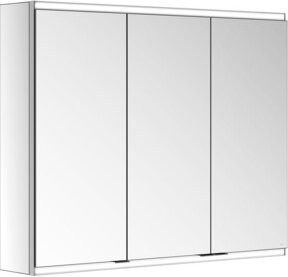 Keuco Spiegelschrank Royal Modular 2.0 mit LED-Beleuchtung und Sensor, B/T/H: 90 x 16 x 70 cm, Silber und Weiß - Bild 1