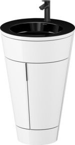 Duravit Waschtischunterschrank Starck 1 Set c-bonded, Farbe Schwarz, glänzend, B/T/H: 56 x 60,5 x 86,4 cm - Bild 1