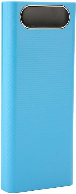 mfySpace DIY Akkubox Kit für 8x21700 Akkus mit LCD-Bildschirm und USB-A Anschlüssen, Blau - Bild 1