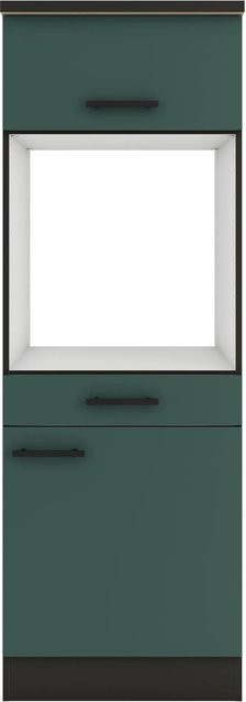 OPTIFIT Verona405 Küchen-Geräteumbauschrank in Steingrün mit Türen und Schubladen, Breite: 60 cm - Bild 1