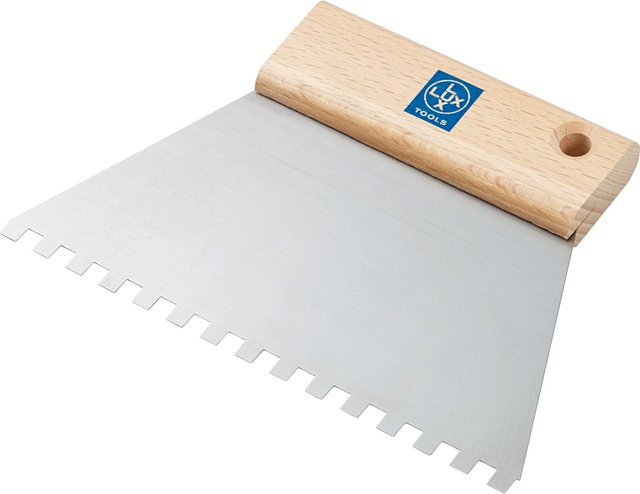 LUX-TOOLS Zahnspachtel C2 aus Stahl in Silber, Breite: 18,0 cm - Bild 1