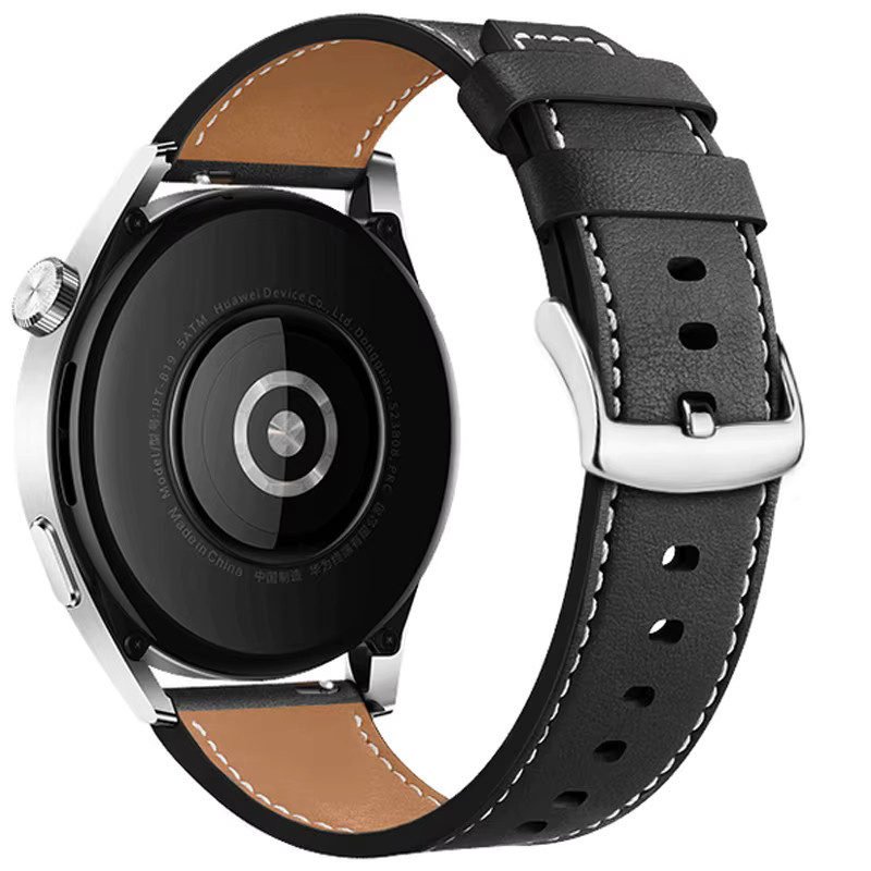 Amazfit Active 2 Uhrenarmband Leder, Schwarz, Unisex - Bild 2