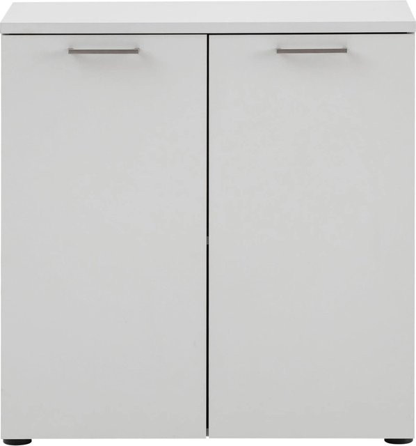 Schildmeyer Unterschrank Serie 1500 Lichtgrau mit Schiebetüren, B/H/T: 80,2 x 84,2 x 41,0 cm - Bild 1