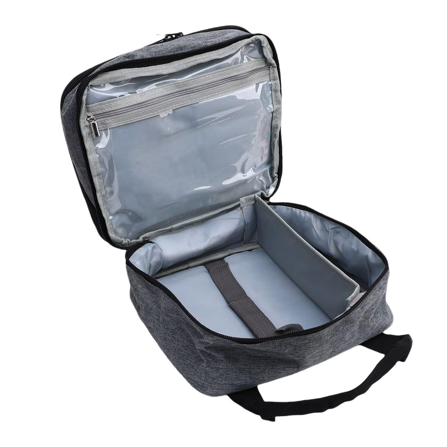 Andoer Fotodrucker-Tasche aus Polyester in Grau mit stabilen Griffen und abnehmbarer Trennwand - Bild 5
