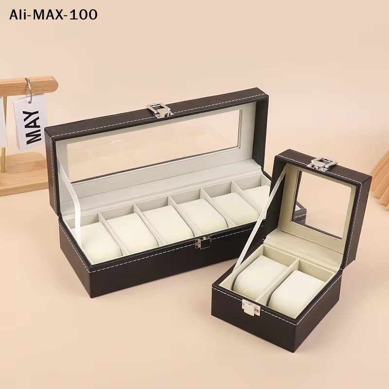 AyS Uhrenbox, Schwarz, Glasdeckel, Herren und Damen - Bild 4