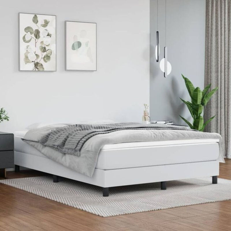 Vidaxl Taschenfederkernmatratze Weiß B: 140 cm, T: 190 cm, H: 20 cm - Bild 1