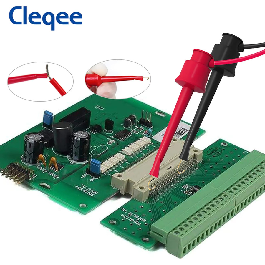 Cleqee 35-teiliges Multimeter Test Set mit Bananensteckern, Testhaken, Alligator Clips und Piercing-Sonden in Rot - Bild 3