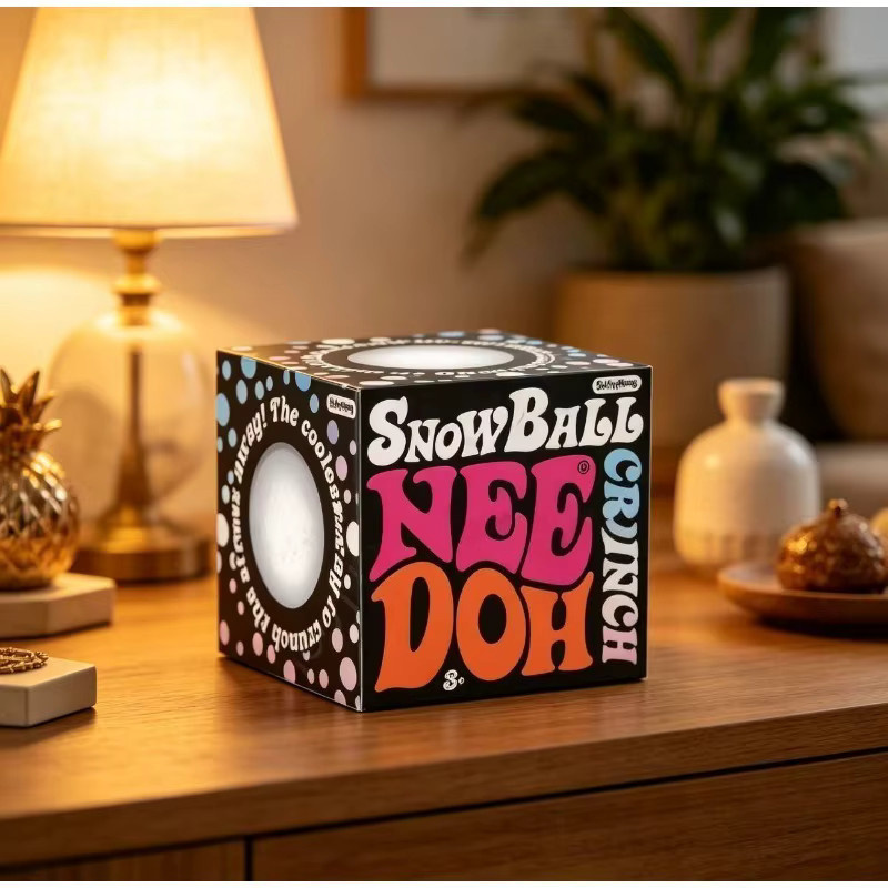 NeeDoh Schneeball-Crunch Eiswürfel-Sensorik-Stressabbau-Blöcke, Quetschbarer Druckball - Bild 3