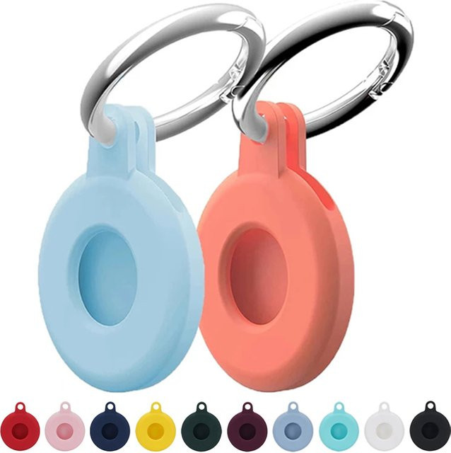 Bunte Silikon Schutzhülle für Apple AirTag Tracker in verschiedenen Farben - Bild 1