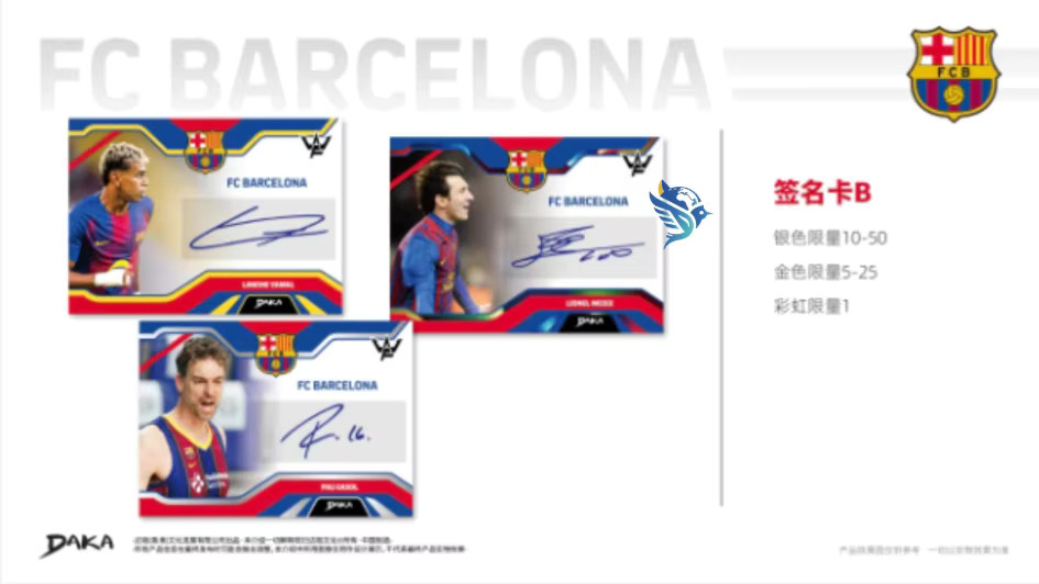 DAKA FC Barcelona Final Whistle Series Messi Neymar Pau Gasol Sammelkarte - Bild 2