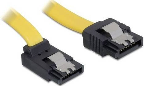 Delock SATA Festplatten Anschlusskabel Gelb 0,3 m - Bild 1