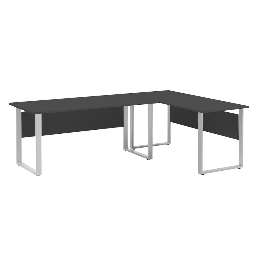 PROREGAL Set 2x Schreibtisch Hippo Anthrazit Modern mit Metallbeinen für dein Home Office - Bild 2