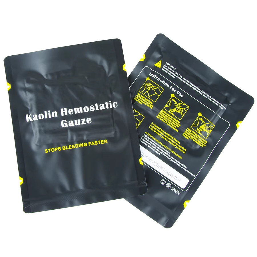 Sanke Rescue Hämostatische Kaolin-Gaze in Weiß für taktische Erste-Hilfe-Sets und Notfallversorgung - Bild 4