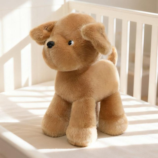 Yiran toy Kuschel-Welpenpuppen, Schnauzer, Husky, Golden Retriever, Plüsch / Textil, 25cm - Bild 1