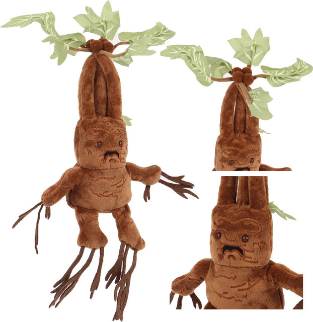 BOOKFONG Mandrake Harry Potter Plüschpuppe, 35cm, Braun - Bild 1